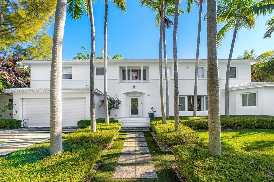 A true Art Deco Gem  exquisitely renovated for today's discerning buyer.  New primary suite with his and her bathrooms and closets located on the first floor. Four large bedrooms and 3 bath upstairs with an  oversized terrace accessible  from 2 bedrooms. This beautifully updated home offers Miami Beach living at its finest. Spacious rooms include eat-in kitchen, enormous formal dining room, living room,  study/family room and gym.  The whole house has a water filtration system. Another bedroom and bath downstairs. Price includes a new pool that is in the process of permitting. Spacious yard offers the utmost in privacy and tranquility. This home is a must see! Convenient highway access, located near shopping and restaurants.
