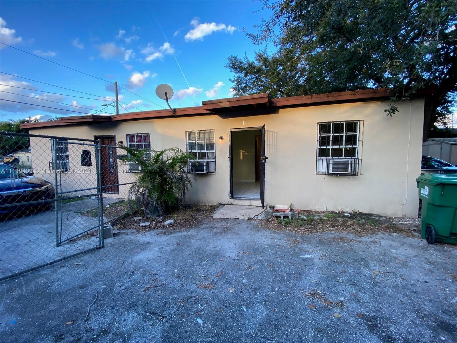 Duplex with 2-bed 1-bath unit on each side. Separately metered for water and electric! Not in a flood zone. Across the street from new construction luxury townhomes. One unit is vacant and move-in ready. The other unit is rented at $1,100/mo until March of 2022. Please do not disturb tenants. Agents, please see broker remarks.