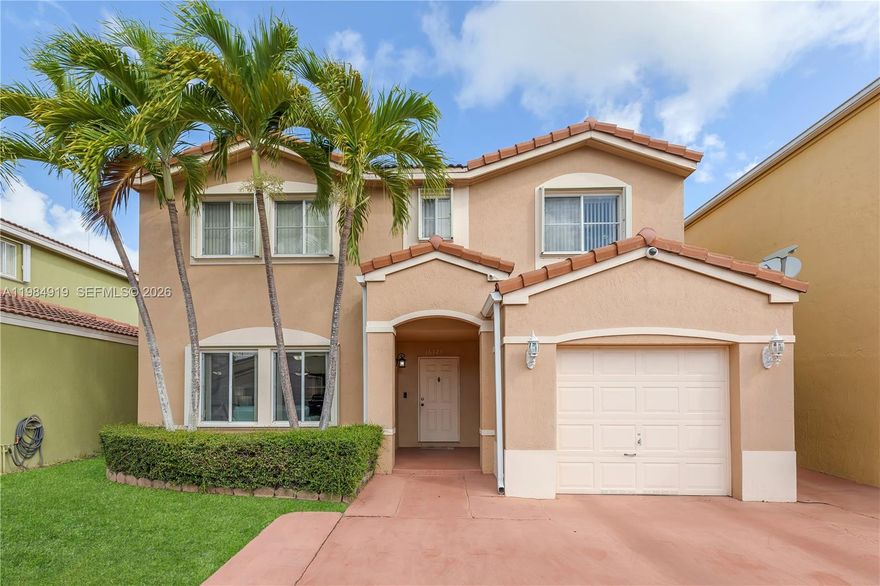 Spacious 4-bedroom, 2.5-bathroom home located in the private Tesoro at Forest Lakes community within The Hammocks. This well-maintained residence features a functional layout with generous living and dining areas, tile flooring throughout, and a well-kept kitchen with granite countertops, stainless steel appliances, and a large pantry. All four bedrooms are privately situated on the second floor, including a primary suite with a walk-in closet, double vanity, and separate tub and shower.

The home offers ample space for both everyday living and entertaining, along with a garage and a fenced backyard with a spacious concrete patio deck ideal for outdoor gatherings. The property is equipped with accordion hurricane shutters, providing added security, ease of use, and peace of mind during storm season.

Enjoy all that The Hammocks has to offer. Conveniently located just 2 minutes from West Kendall Baptist Hospital and within 5 minutes of major shopping and dining including Aldi, Home Depot, LA Fitness, Sedano’s, Walmart, Kendall Plaza, and more. Near Christina M. Eve Elementary School, Hammocks Middle School, and Felix Varela Senior High.

Move-in ready. Showings by appointment only with 24-hour notice.