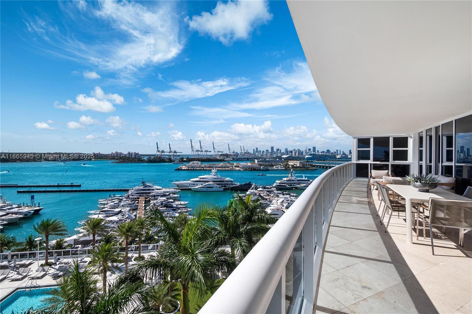 Discover Miami luxury living in this expansive 2,000+ SF residence with an impressive 500+ SF wraparound terrace. The highly sought-after '06 line features an exceptional layout, offering panoramic sunrise to sunset views of Biscayne Bay, Miami Beach Marina, and Miami's skyline. The open-concept design allows for breathtaking water views from every room, seamlessly blending indoor and outdoor living. The sleek, modern kitchen is outfitted with top-of-the-line appliances and premium finishes. Murano Grande provides resort-style amenities, including a pool, fitness center, tennis courts, & 24-hour concierge service. Situated in the exclusive South of Fifth neighborhood, you're just steps away from Miami's finest dining, shopping, and beaches.