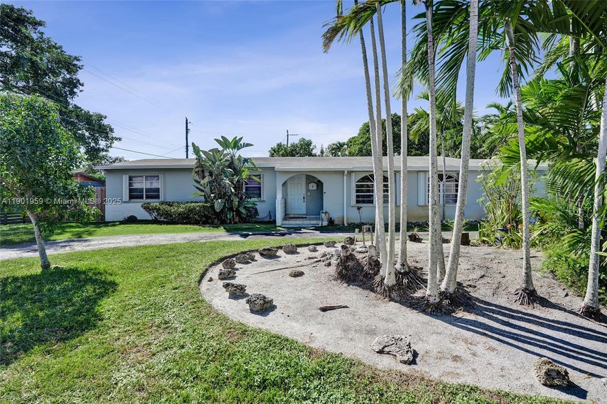 Welcome Home to Your South Miami Showstopper! This stunning 5-bed, 3-bath retreat is just minutes from the University of Miami. Completely transformed from top to bottom, features a designer kitchen with quartz countertops, skylights, and a built-in ironing board, plus spa-inspired bathrooms, all new plumbing, a brand-new septic tank, new AC, and new hot water heater. Enjoy the whole-home vacuum and built-in intercom to pipe in your favorite holiday tunes as the season approaches. One bedroom previously a sauna, is now a flexible space. Step into your tropical oasis with mango and banana trees and a brand-new privacy fence. A private 1/1 suite with kitchenette and separate entrance adds versatility for guests, in-laws, or rental income. Near Metro Rail, Coral Gables & Coconut Grove!