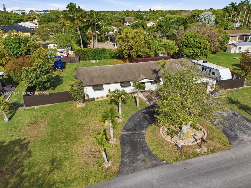 Searching for a Homestead home with no HOA, RV parking with full hookups, and room for a pool? 

Welcome to 28500 SW 161 Ave in Prestwick Estates where freedom, space, and smart upgrades come standard.
Set on a 15,006 sqft fenced lot in one of Homestead's most sought-after neighborhoods, this 3-bed, 2-bath home offers 1,752 sqft of move-in ready living plus an outdoor footprint that outperforms listings at higher price points.  

Key Features:
No HOA your property, your rules
RV parking w/ full electric + sewer hookups (rare)
Remodeled kitchen, ample cabinetry & stainless steel appliances
Brand new washer & dryer
Oversized garage + dedicated storage closet
New covered patio built for entertaining year-round
Circular driveway abundant parking for guests & daily life
Shed for extra storage
Zoned: Avocado Elem | S. Dade Middle | S. Dade Sr. High

Seller welcomes offers and is open to contributing toward buyer's closing costs and/or rate buydown with an acceptable offer.