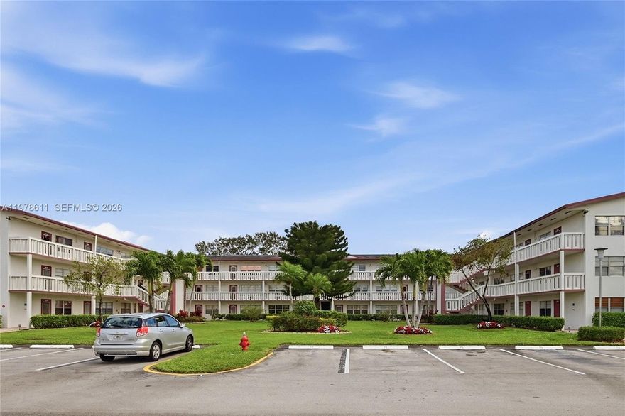 1-bedroom, 1.5-bath first-floor condo located in the highly desirable Century Village Boca Raton, a 55+ guard-gated community. This well-maintained unit features tile flooring throughout and a new air conditioner, offering comfort and easy maintenance. Enjoy the convenience of a first-floor location with an easy commute from the front entrance to the unit. Residents have access to a modern clubhouse with WiFi and a wide range of resort-style amenities including theater, social activities, shows, classes, pickleball, and more. Century Village offers an active lifestyle with endless opportunities to socialize, stay active, and enjoy community events. Investor friendly community.