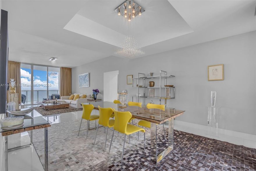 Best Deal in Trump Towers II! Spacious 3 bedroom, 3.5 bath condo with 2,327 sq ft, 4 private balconies offering ocean and Intracoastal views.
Upgraded unit with Italian doors, marble floors, elegant finishes, and a gourmet kitchen with Sub-Zero and Bosch appliances, wine cooler. The large primary suite features a spa-style bath and walk-in closets.
Trump Towers II offers resort-style amenities: oceanfront gym, spa, pool, beach service, restaurant, valet, and 24/7 concierge. Close to the park, Bal Harbour Shops, and Aventura Mall.
Furnishings available for purchase separately. Don’t miss this upgraded condo—the best value in Trump Towers!
