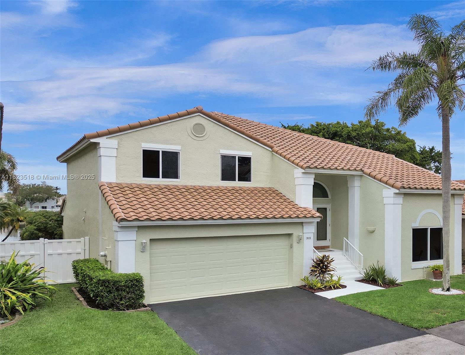 Bright, spacious, and well-maintained 3-bedroom + den, 2.5-bathroom home featuring a pool & serene lake views. Located in a cul-de-sac and tranquil neighborhood, this home offers both comfort and potential. Freshly painted and popcorn removed. The original spacious kitchen & two bathrooms provide an excellent opportunity for the new owner to renovate and design to their taste. Enjoy peace of mind with a New Roof (2024) and A/C (2022). Impact Windows throughout. The Volume ceilings enhance the natural light and create an open, airy feel. Step outside to your private fenced backyard, perfect for relaxing or entertaining. Whether enjoying quiet mornings alone or hosting family and friends, this home provides the ideal setting. Conveniently located near parks, shopping, dining, and more.