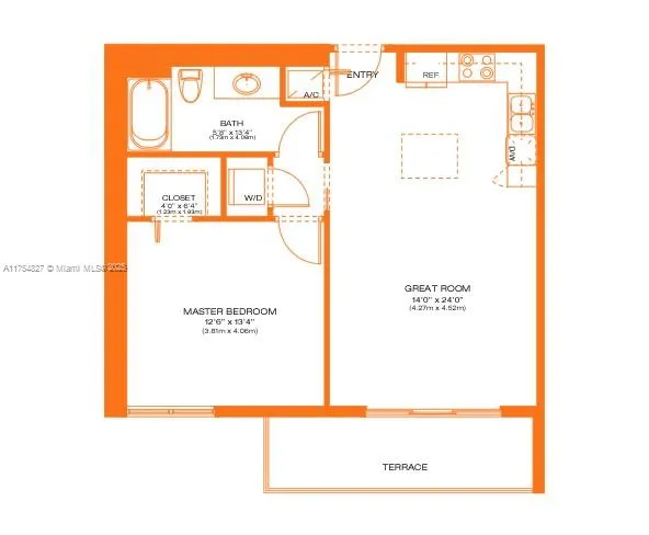 Miami, Florida 33131, United States, 1 Bedroom Bedrooms, ,1 BathroomBathrooms,Residential,Active,80178
