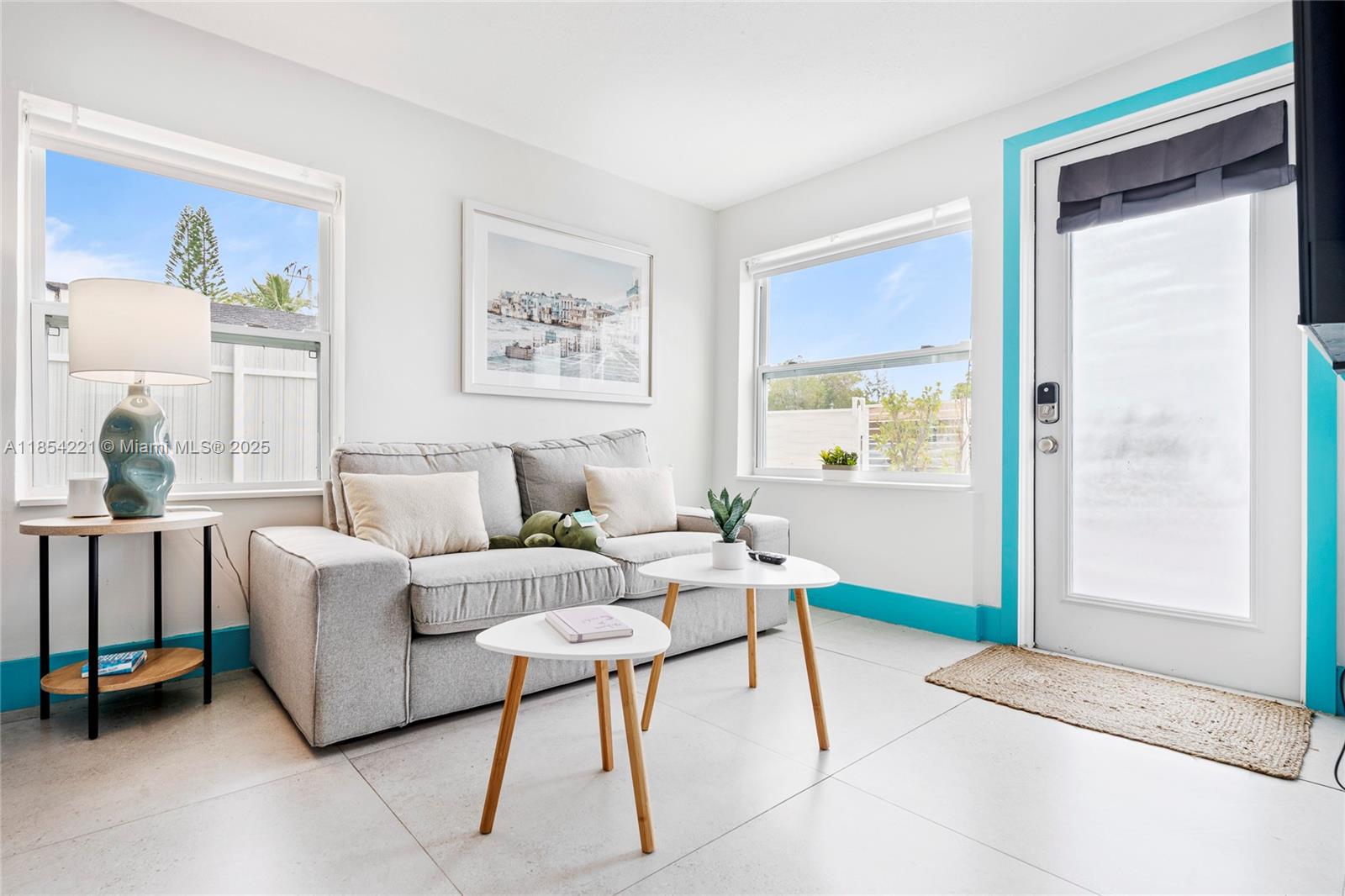 Furnished 1 bedroom apartment in the charming neighborhood of Shorecrest in the Upper East Side of Miami. This is a large ADU unit that has been fully updated with a new kitchen, bathroom and ready to move in, equipped with everything from cutlery to bedding. Located on a tree lined dead end street, this stand alone apartment has a private entrance and is detached from the main home, with its own parking area. Cozy and convenient one of a kind property.