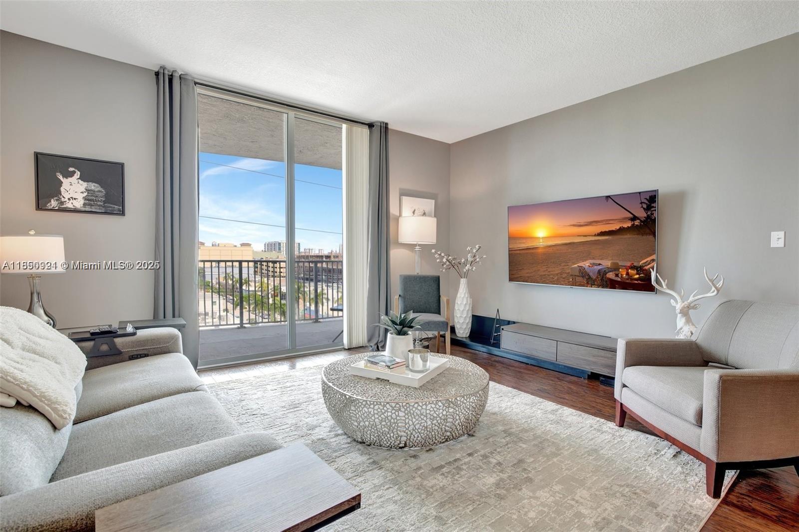 Available FURNISHED OR UNFIRNISHED, SHORT or LONG TERM 3 months min. Experience stunning sunrises from this bright and spacious 1,482 sq. ft. 3BD/2BA home. Enjoy spectacular eastern views of Downtown Hollywood from every room and your oversized terrace. This well-designed home features wood laminate flooring throughout, ample closet space, and a kitchen with brand-new appliances. Washer and dryer in the unit. Hollywood Station condo offers upgraded amenities including 24-hour front desk, valet parking for guests, on-site management. Located in the heart of Southeast Broward, this prime location is just a short distance to Hollywood’s vibrant restaurant row and the ArtsPark. Pet-friendly for up to two pets, each weighing up to 35 pounds. 1 parking space.
