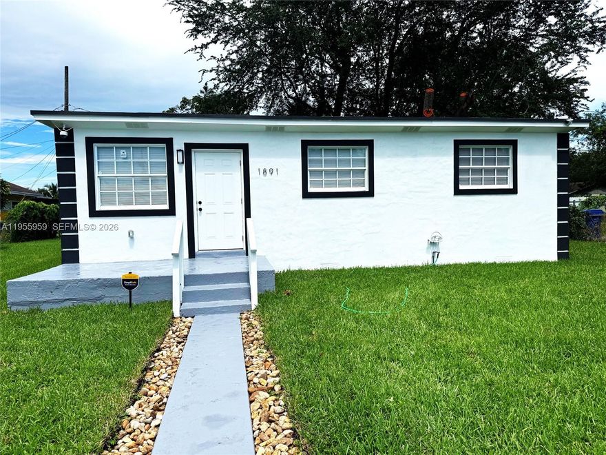 Welcome to this beautiful move-in ready home 3Bed 1Bath with potential to build an addition on this large lot. New Kitchen and Stainless Steel appliances. New PVC and CPVC plumbing. New electrical panel and wiring. New Water Heater. Brand new Washer & Dryer to be installed at closing time. New bathroom. New ducts and A/C units. New Floors and much more to mention here. Sitting on a spacious 6,000 Sqft lot with room for pool, RVs and more. No HOA! No Flood zone! Low property taxes! Seller flexible and may consider buyer concessions, send your offer today!