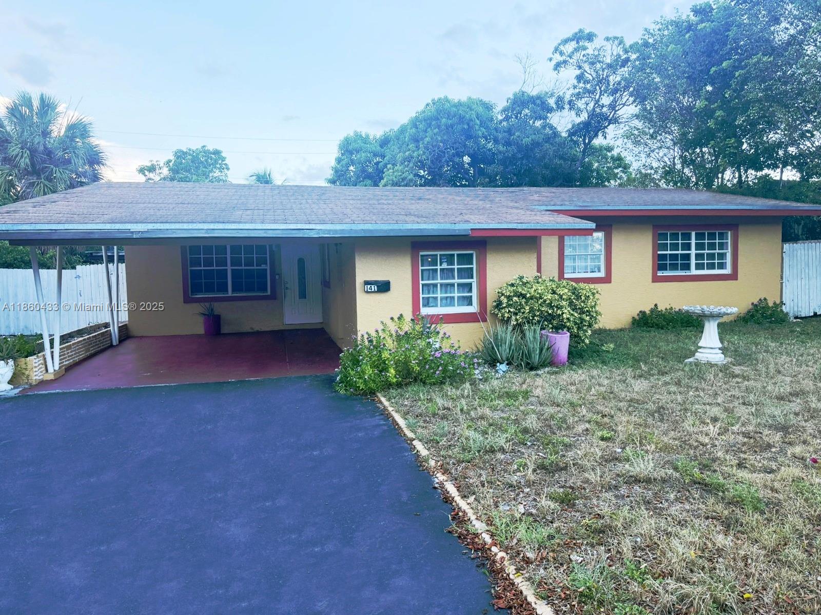 Spacious 3BR/2BA home in the heart of Pompano Beach! Featuring an open floor plan, updated kitchen with ample cabinets, and bright living/dining areas perfect for entertaining. Bedrooms offer plenty of natural light and closet space. Enjoy a private backyard for relaxation or family gatherings. Central A/C, washer/dryer included, and designated parking. Conveniently located near shops, dining, schools, and just minutes from the beach. Move-in ready and waiting for you!