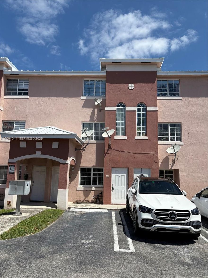 Beautifully maintained 2-bedroom, 2.5-bath condo townhouse offering comfort, functionality, and an unbeatable central location. This inviting home features a spacious layout with bright living areas, a well-appointed kitchen, and generously sized bedrooms.
The home is tiled throughout, providing a clean look and easy maintenance, and includes a washer and dryer inside for added convenience. Additional features include assigned parking and a low-maintenance lifestyle. Located in the heart of the area, you’ll have quick access to major highways, shopping centers, dining options, schools, and parks. Just minutes from Florida International University, Dolphin Mall, and International Mall, with convenient access to the Florida Turnpike and major roadways, making daily commuting and errands effortless. Whether you’re a first-time buyer, downsizing, or investing, this centrally located townhouse is a fantastic opportunity you don’t want to miss.Motivated seller.