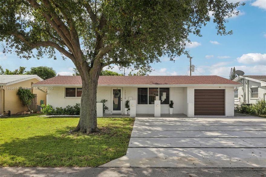 A versatile 4-bedroom, 4-bath pool home with no HOA, thoughtfully designed to provide both comfort and income potential. The home is complemented by a private efficiency—with its own entrance, kitchenette, and bathroom—offering endless options for rental income, home office use, or extended family living. Outdoors, enjoy a true Florida retreat with a sparkling pool, jacuzzi, outdoor bath, covered workspace, and extra storage. Major upgrades include a new roof and AC (2019), remodeled kitchen with stainless steel appliances (2019), plumbing updates (2020), impact windows, and modern flooring throughout. Perfectly located near beaches, dining, shopping, and entertainment, this property is ideal for homeowners seeking flexibility or investors looking for strong returns.