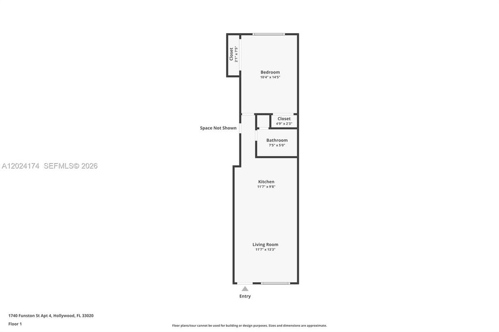 Photo of 1740 Funston St #4, Hollywood, FL 33020 (MLS # A12024174)