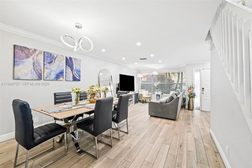 Spacious and beautifully remodeled, this 2-bedroom, 2.5-bath townhome features custom-built closets in each bedroom and offers a thoughtfully updated living space. Located in a gated community just off the Turnpike, it provides both comfort and convenience with easy access to major roadways, shopping, and dining. The property includes access to two pools, a gym, and a rentable activity room, while HOA fees cover outdoor insurance, roof repairs, lawn maintenance, exterior painting, Cable & Internet, and more—offering convenient, low-maintenance living.