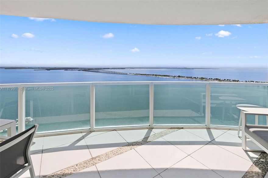 Experience breathtaking luxury in the rarely available “06” line at Skyline on Brickell! Perched on the 23rd floor, this 1,367 SF residence delivers endless, panoramic bay and city views from every room. Featuring 2 bedrooms & 2 baths, marble floors, an updated kitchen w/sleek stainless-steel appliances, & elegantly remodeled bathrooms. The spacious primary suite stuns with electric blinds & floor-to-ceiling water views. Entertain or unwind on your oversized balcony overlooking magical sunrises & sunsets. Impact windows and doors, additional walk-in storage, & 2 covered parking spaces. Skyline offers resort-style amenities—bayfront pool, tennis, gym, dog park, playground, & private marina—all minutes from Brickell City Centre, fine dining, and Miami’s vibrant energy. Easy to show!