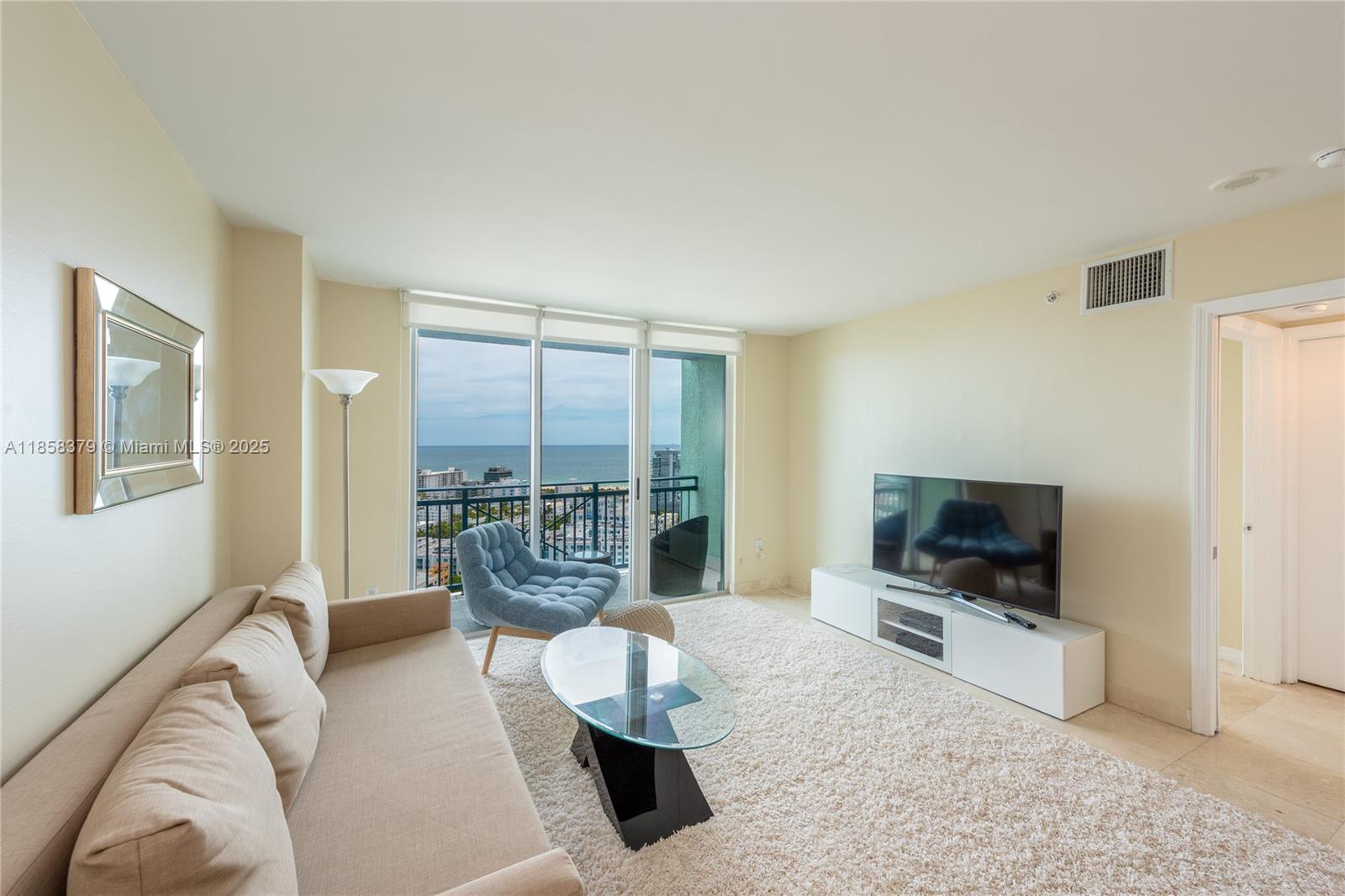 Stunning 1-Bedroom 1-Bath at The Yacht Club at Portofino, Unit 2605. Breathtaking ocean views. One assigned parking. HOA provides Wi-Fi but no Cable. Washer and dryer in unit. Located in the heart of South Fifth at Miami Beach, this building offers world-class amenities, including a waterfront pool and gym, with easy access to the marina, dining, and entertainment. List price is for one year lease. For shorter terms, asking $6,000/months.