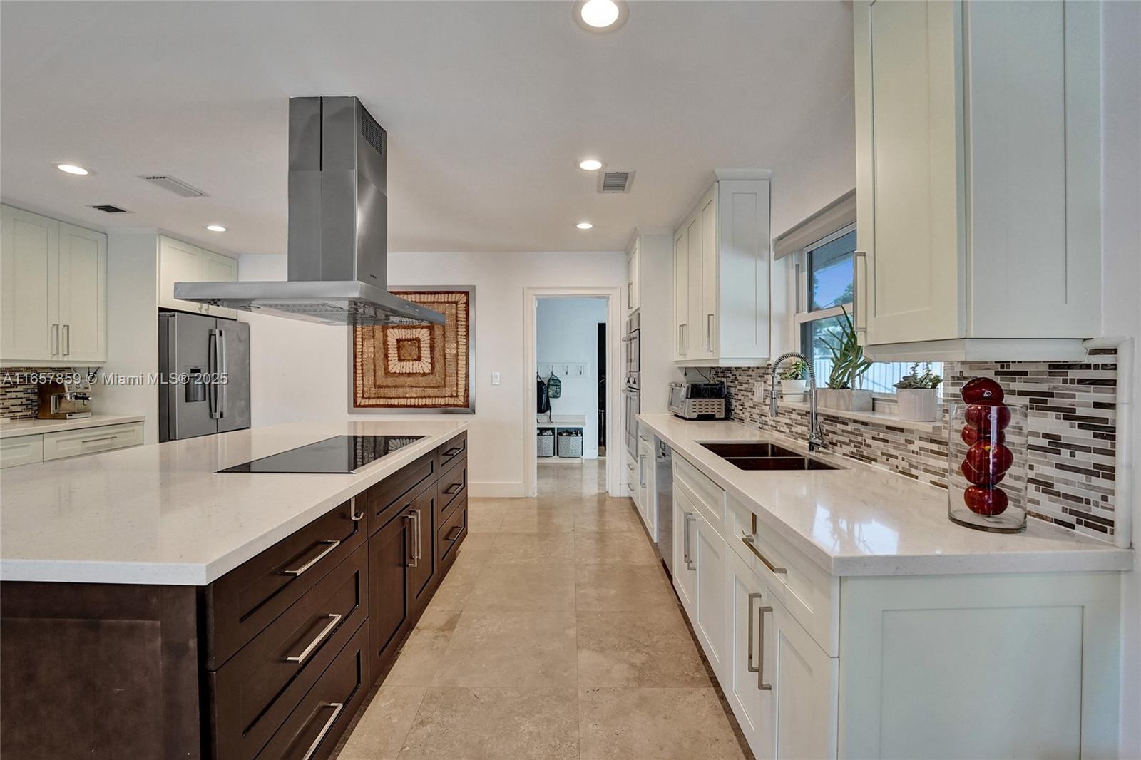 Welcome to your dream home in the highly sought-after Coral Ridge area! This beautifully maintained residence offers 3 spacious bedrooms and 3 luxurious bathrooms plus an office. As you enter, you'll be greeted by exquisite marble floors that flow seamlessly throughout the entire home. The kitchen features sleek stainless steel appliances and stylish neutral cabinets that complement the modern aesthetic. Large laundry room with plenty of storage. Step outside to your private backyard oasis, complete with a sparkling pool and a secure fence—perfect for relaxation and entertaining. Located in a top-rated school district and just minutes away from fantastic restaurants and shopping, this home combines luxury, comfort, and convenience in one perfect package. Seller is motivated!