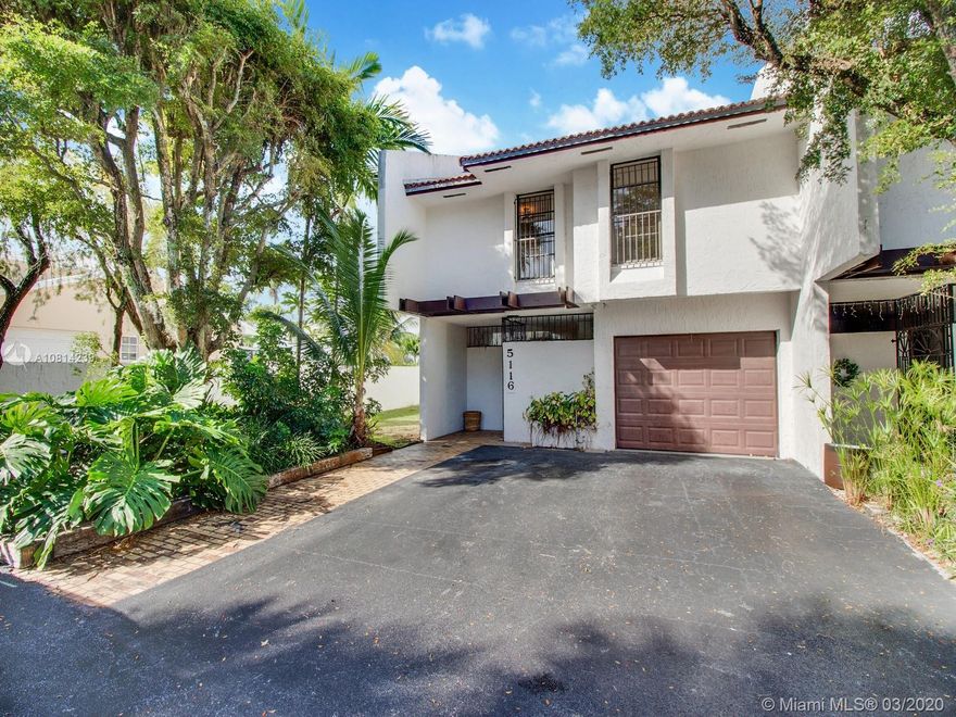 Unique opportunity to live on water in the boutique gated community of Marina Lakes in South Miami! This spacious townhouse is ready for you to design and revamp the friendly two-story floor plan. This is the first unit on the end with the best broadest views of the lake and sunsets.  Jump off your water ski or motor-craft and start grilling to enjoy dining al fresco on your private deck and soak up glorious sunsets. Master suite has its very own jacuzzi and steam shower. Private garage and assigned exterior parking plus plenty of guest spots. Where else can you live on water at this price point with an amazing option of having your motorized vessels behind your home to enjoy instant gratification? Prime location with easy access to MIA, Coral Gables, and Downtown Miami. A must consider!