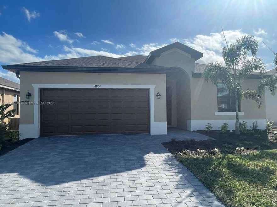 NEW CONSTRUCTION MOVE-IN READY!!!! by Lennar Homes, "West Port" in the city of Port Charlotte, FL. Gorgeous, spacious single-family home with 3 bedrooms and 2 full baths. Covered patio, spacious backyard for your barbecue weekends. The home is located on a quiet residential street. 2-car garage. Washer and dryer installed. Stainless steel kitchen appliances. Smart lock and RING camera doorbell so you can see when your Amazon package gets delivered! A short 15-minute drive to the beach. Shopping: Target, Walmart, and Starbucks are nearby. MUST SEE!