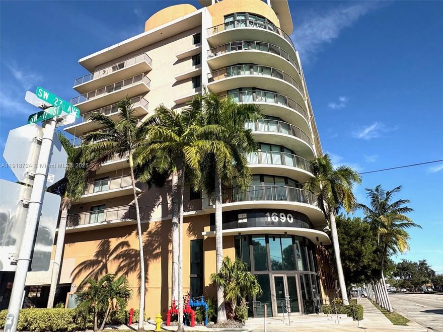 Great unit, two bedrooms, two bathrooms, stainless steel appliances, tile flooring, huge wraparound balcony, washer and dryer inside. Unit comes with TWO PARKING SPACES. Amenities include swimming pool, gym, social room. Great location. Easy to show.