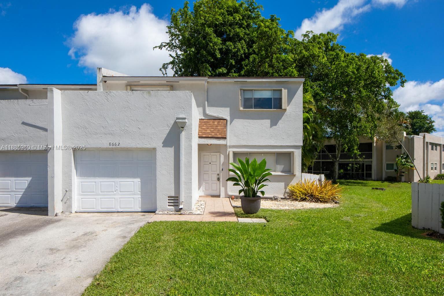 Beautifully maintained 3 BR / 2.5 BA corner townhome with 1-car garage in the highly sought-after Alpine Woods Estates community. This light filled home features an open floor plan, spacious living and dining areas, and a modern kitchen with granite counters, stainless steel appliances, and plenty of cabinet space. The large master bedroom offers a walk-in closet and updated bath. Additional features include accordion shutters, in unit washer/dryer. New Roof "2022" and fully covered by the association.Enjoy the community pool and quiet neighborhood setting, all while being minutes from Nova Southeastern University, Broward College, shopping, dining, parks, and major highways. A must-see in the heart of Davie!