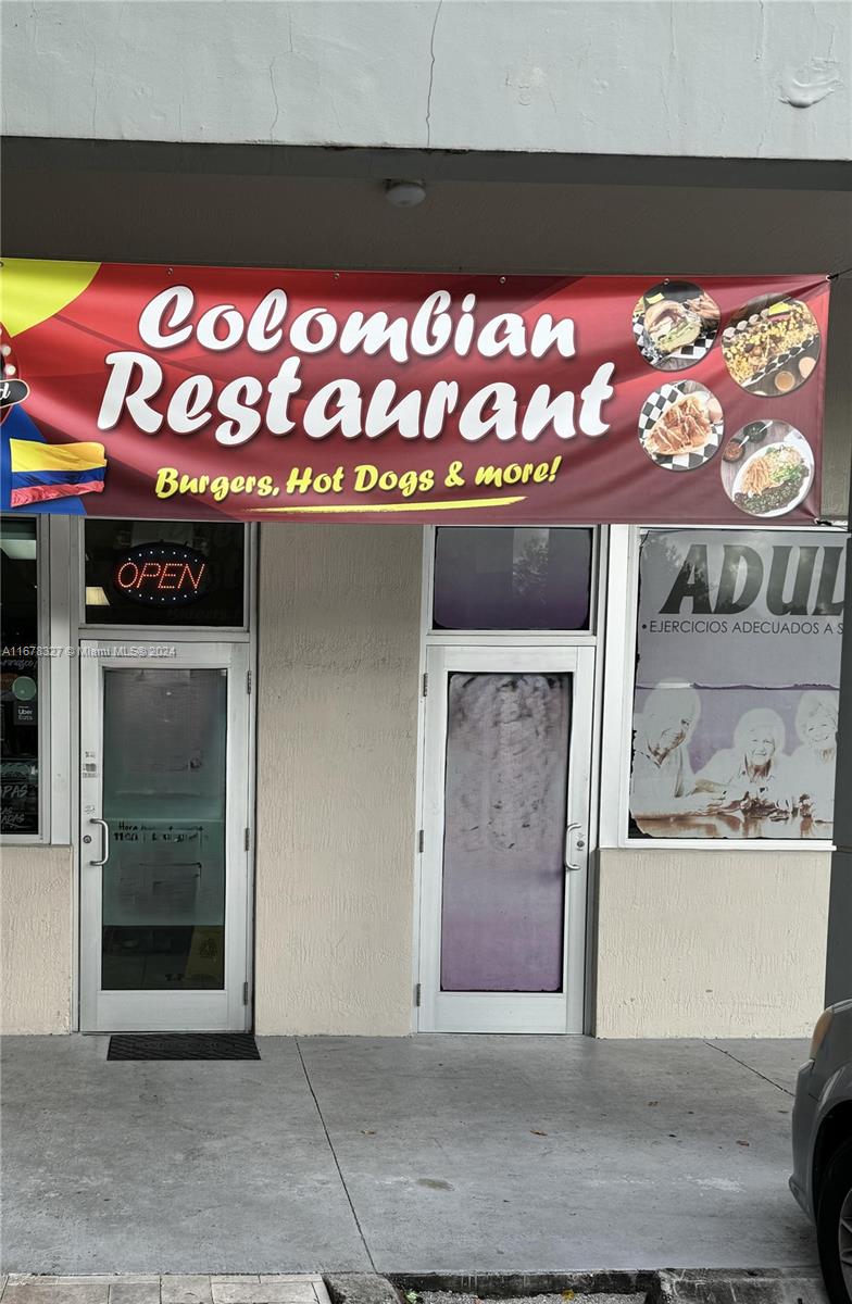 Opportunity to own a well established colombian restaurant operating for more than 6 years with excellent clientele in Kendall area. Open daily ! Additionally, this restaurant provides catering services for celebrations and events.
Sale includes: A/C unit (2 yrs), 2 industrial fryers, 1 griddle and 1 industrial grill, 6-burner stove with oven, 2 refrigerators, 1 industrial freezer, soda refrigerator, 1 small freezer, 2 microwaves, 6-foot hood, 3-compartment grease trap. Tables and chairs for approximately 50 people. Outdoor terrace at the back with capacity for 16 additional people. Lease remaining 5 years, includes maintenance, waste, exterior maintenance and taxes.