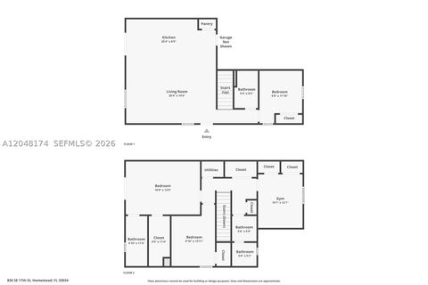 Tiny photo for 826 SE 17th St, Homestead, FL 33034 (MLS # A12048174)