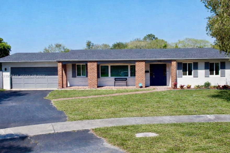 Quiet and Peaceful Florida Living. Welcome to this beautifully updated 3-bedroom, 2-bathroom, one story pool home in the highly sought-after Plantation Secluded Gardens neighborhood. Situated at the end of a no outlet,  quiet cul-de-sac on a spacious 1/3 acre (13,384 sq ft) oversized lot, this property offers exceptional privacy with no neighbors directly behind it—creating a true private oasis perfect for relaxation and entertaining without traffic and busy streets.

Recent major upgrades elevate this home to luxury standards: a Brand-New Roof installed in 2025 and Impact Windows and Doors.  Inside, the fully remodeled interior features beautiful new flooring, a modern gourmet kitchen with quartz countertops, and smart appliances, and remodeled bathrooms with contemporary fixtures and finishes.

The expansive lot is a true entertainer’s dream, showcasing a pool surrounded by an oversized deck perfect for hosting parties, family bbq, or quiet evening outdoors. The large lot also provides ample room for storage. The lot has additional space for a fruit and vegetable garden. 

The former garage has been converted into a versatile game room—ideal as a home office, private gym, media room, or additional gathering space —yet it can be easily reverted to a traditional garage if needed.

This move-in-ready luxury home combines modern updates with classic Florida living in a prime location. Top-rated schools, shopping, dining, and major highways are just minutes away. No HOA!