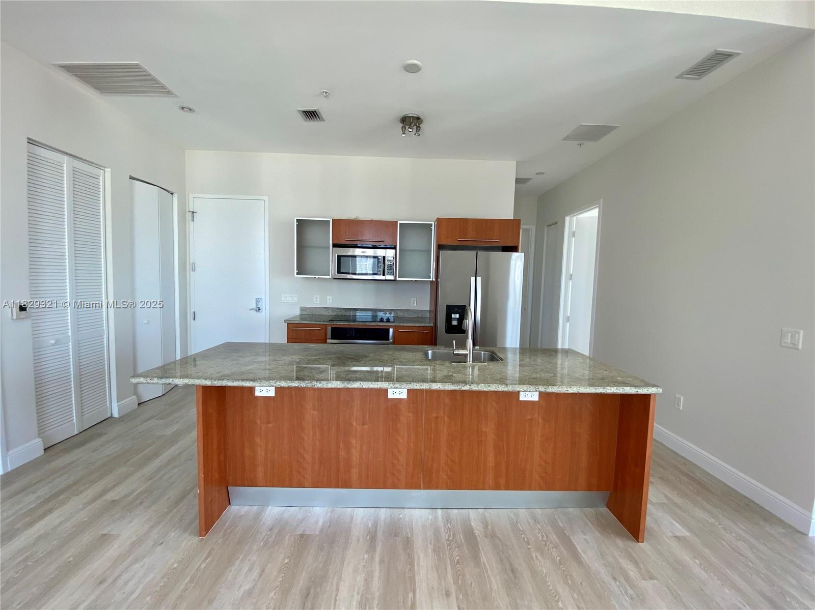 Lower PH 3 bed 3 bath! Corner unit! Amazing view and high ceilings! The unit has vinyl wood flooring throughout and very spacious closets. The space has a lot of natural light. One assigned parking space inc. Additional parking can be rented $200 assigned and $175 valet plus tax. Cable, internet and water are included. The association requires a $1000 refundable pet deposit per pet. Living at Latitude you are steps from everything Brickell has to offer. The pool is closed for the 6 months or so for repairs. Unit is occupied till 7/31, showings by appt only with notice. Renters insurance required