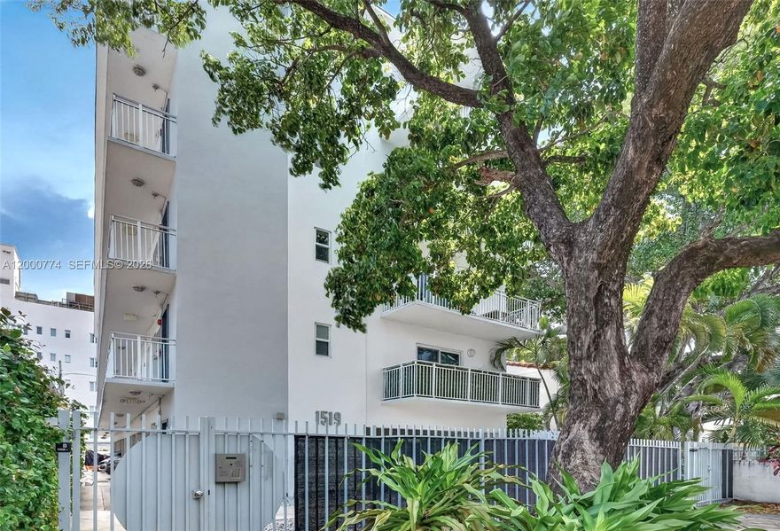 Near the beach,a beautiful spacious 1bed 1bath unit used as a 2bed with private balcony & gated parking in the center of SoBe and yet still exclusively quiet.Enjoy the walkable famous neighborhood with its turquoise ocean|sandy beach,recreational 9-mile paved oceanfront Beachwalk,fine dining,incredible nightlife bars|lounges|clubs,fashionable retail shops,trendy Lincoln Rd. outdoor mall,historic Española Way,redone Flamingo Park|Sport|Pool|Tennis Ctr.,NewWorldSymphony,ConventionCenter,public transportation|FREE trolley & much more.The large condo comes w/ travertine tiled floors,granite kitchen countertop,stainless steel appliances microwave|e-range|dishwasher|refrigerator,shower-bathtub combo,window treatment blinds,plenty of closet space|custom shelving & a brand new Trane A/C installed in 2025.Fenced-in property with intercom entrance,assigned gated parking spot under the bldg. plus residential street permit city parking right out front,locked bike room,first-come first-served storage lockers,top fl. community outdoor patio seating area & in-house laundry facility.No short-term rentals allowed but 1/yr. leases, adding to the community's privacy for all of the residents.Pets max.25lb.Live a private residential lifestyle in the SoBe hub of Miami Beach & for a change of scenery be just a ride away from the airport|MiamiWorldcenter|Wynwood|Design District|BrickellCityCentre|etc.NEGOTIABLE+|-FURNITURE!Assoc.fees incl.reserves|bldg. passed 40yr.city recertification|roof done2025