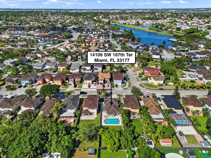 Charming move in ready one-story 3 bedroom 2 bath pool home close to Country Walk. This property has been proudly maintained by its original owners, filled with countless memories and awaiting new ones to be made. A great opportunity for first-time home buyers, or anyone looking to simplify and downsize. Roof, kitchen, bathrooms, and A/C were all updated a few years ago. Enjoy high vaulted ceilings with a bright layout as you overlook stunning backyard and sparkling pool from most rooms. Beautiful fenced in private outdoor space with a shed for extra storage. No association and Flood Zone X. Easy to show. Bring your offers and start enjoying South Florida living in your own private tropical oasis.