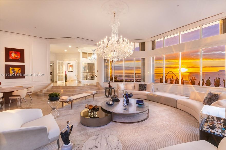 Indulge in the most breathtaking panoramic views of this grand 2 story corner Penthouse situated on prestigious Williams Island in Aventura. This Penthouse encompasses 5,880 sq ft of luxurious space, featuring 4 ensuite bedrooms, 5.5 bathrooms, a formal dining room, an expansive kitchen, elegant marble flooring, and a private interior elevator for extra convenience! 
This one-of-a-kind opulent residence also showcases a vast wrap-around glass terrace that includes a private roof top pool & jacuzzi, providing breathtaking views of the ocean, intracoastal, & skyline. Nestled within Williams Island, Residence du Cap stands as one of the most exclusive addresses, offering unparalleled amenities such as concierge service, dog park, tennis & pickle ball courts, restaurants and a private marina.