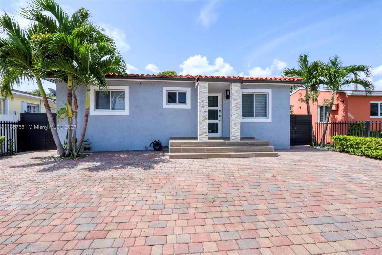 Beautifully updated three bedroom, three bath home in a central Miami location. Features ample driveway parking and a spacious, low-maintenance backyard with a large brick patio, perfect for entertaining or enjoying a BBQ. A mature mango tree and pergola add plenty of shade. New A/C (2024) keeps the home cool and comfortable. Laundry room with washer and dryer. Conveniently located near Coral Gables and Miami International Airport, with easy access for commuting. Easy to show, we welcome all offers.