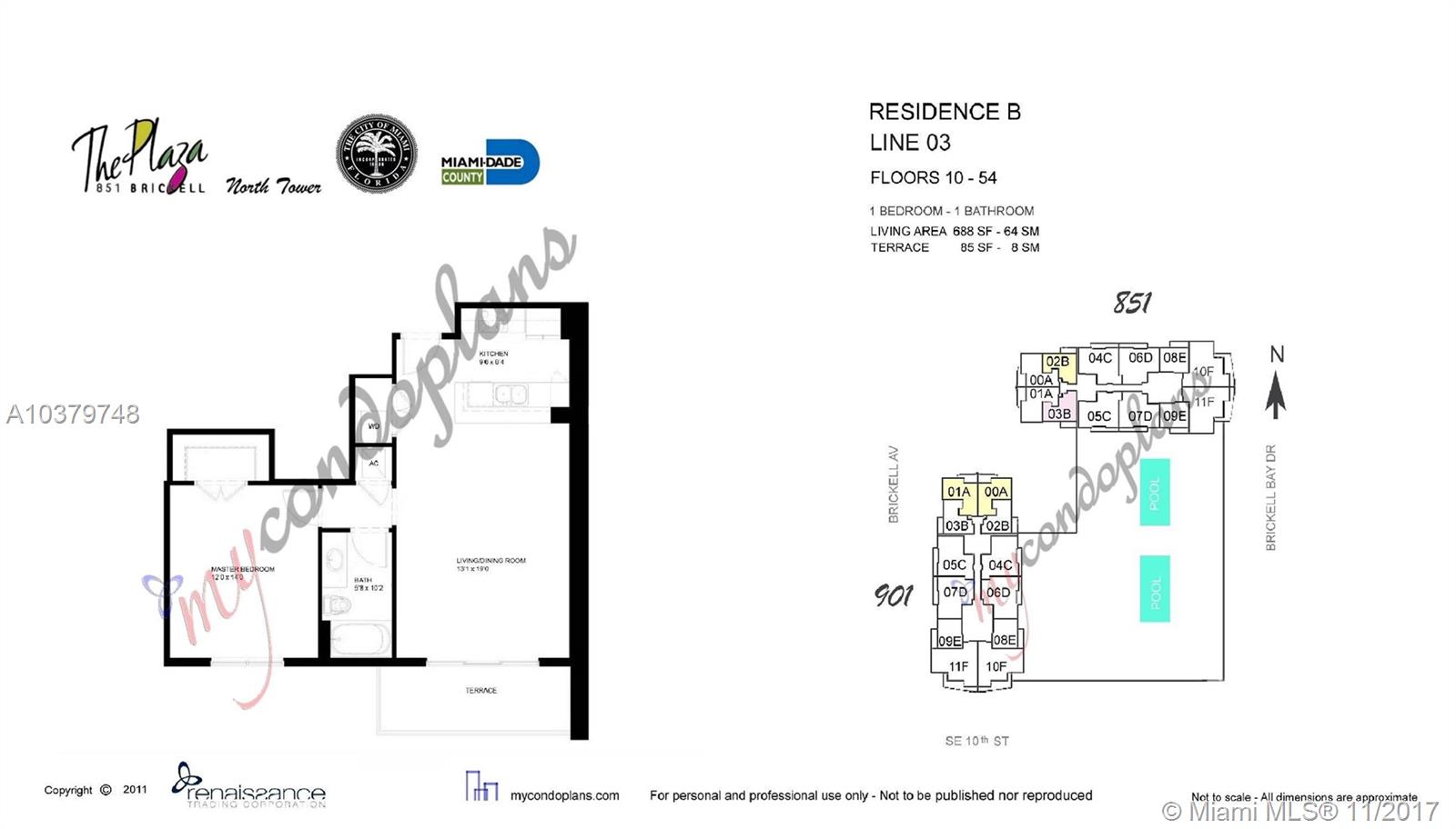 THE PLAZA 851 BRICKELL CO - Residential Lease