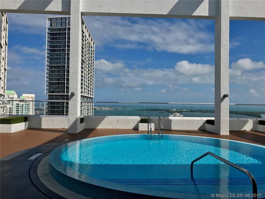 BEAUTIFULLY UPGRADED CONDO.EUROPEAN KITCHEN, WINDOW TREATMENTS, TOTALLY UPDATED, ALL AMENITIES SUCH AS  FITNESS CENTER, CONCIERGE, SPA, BILLIARDS, 42ND FLOOR HEATED POOL WITH VIEWS OF BAY AND SKYLINE. BEST LOCATION NEAR MARY BRICKELL VILLAGE AND WALKING DISTANCE TO "BRICKELL CITY CENTER" NEWEST DEVELOPMENT, RESTAURANTS, SHOPS AND MORE.