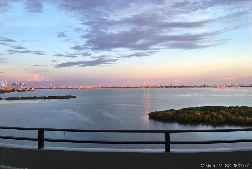 Miami living at it's Best! Bay front condo 2 large balconies on both sides of unit facing North and South... delight yourself with breathtaking city and wide bay views. New floors, 2 master bedrooms, 3 full bathrooms, 3rd Bedroom open (owner willing to close) almost 3,000 sq.ft. Full amenities including Pool, Tennis Court, Gym and 24 hrs security entrance.
