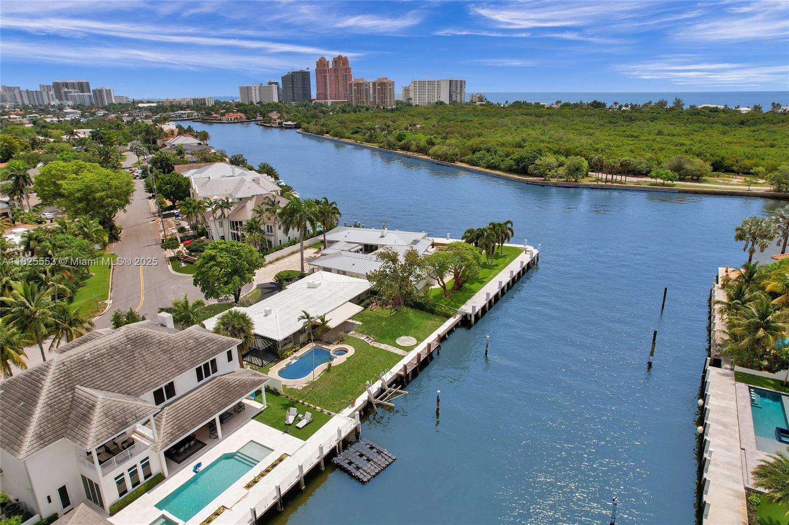 BEST WATERFRONT LOT IN CENTRAL CORAL RIDGE! Are you interested in building your dream home, or what about investing in a spec build? Either way: LOCATION, LOCATION, LOCATION. Just off Intracoastal Drive, one of the most sought-after streets in Coral Ridge, this +11,000 sqft lot / 100 FT on the water is just one house from the endcap, which gives boaters easy-in-easy-out access for docking. PRIME breathtaking views from your backyard or rooftop deck of all the boat traffic touring up and down the Intracoastal waterways without the burden of the wake or losing any privacy. All you have to do is envision it, and it's yours! Scheduling tours for ALL builders and architects now. Do not wait on this!