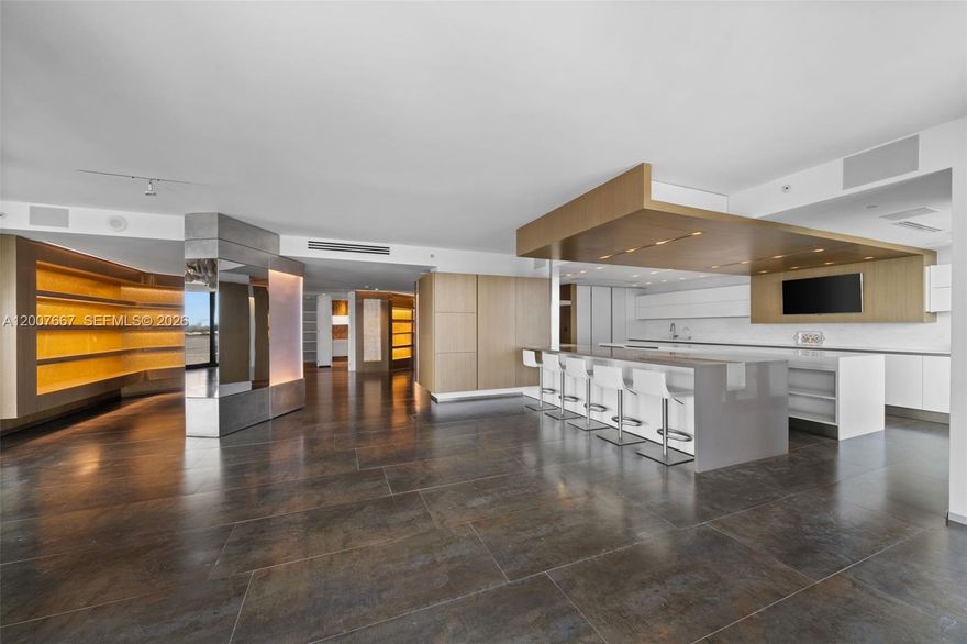 For those who appreciate art and design, this one-of-a-kind 2-bedroom, 2.5-bath residence plus den showcases distinctive style, high-design accents, and enchanting ocean and city views. The modern open-concept kitchen features Miele and Gaggenau appliances and flows seamlessly into the living area, offering an ideal setting for both everyday living and entertaining. Wraparound balconies provide the perfect setting for outdoor enjoyment. The primary bedroom is currently configured as an office. Unit 6J may be purchased together with adjacent Unit 6G. See MLS A12007666. 

Ideally situated in a prime beachfront location, Bal Harbour Tower is just moments from Bal Harbour Shops and offers great amenities and services including valet, private restaurant, security, spa, fitness, tennis courts, pool, and beach services. Exterior building envelope and balcony renovations are currently underway.
This is an estate sale subject to probate court approval. See attached Sellers Disclosure. Property is being sold AS-IS. Buyers should rely on their own inspections & due diligence. Broker makes no representations as to property condition.