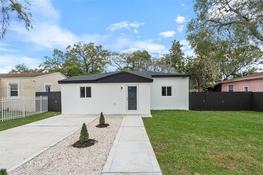 fully renovated residence offering modern upgrades and move-in-ready convenience. This property has undergone a complete transformation, featuring a brand-new roof, impact windows and doors, updated plumbing and electrical, and high-quality interior finishes throughout.

The home sits on a spacious, fully fenced lot with a gated entry, providing privacy and ample outdoor space. A newly installed driveway enhances both functionality and curb appeal.

Inside, the property showcases a thoughtfully updated interior with a modern kitchen, where brand-new appliances will be installed prior to appraisal. Clean lines, updated flooring, and contemporary finishes create a fresh and inviting living environment.

Please note: Washer and dryer are not included in the sale.

This is an excellent opportunity for buyers seeking a fully upgraded home already completed.