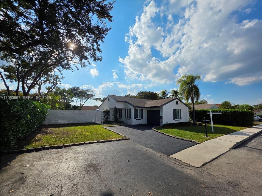 Stunning, bright corner home featuring 3 spacious bedrooms and 2 beautifully updated bathrooms, completely renovated with over $100,000 in high-quality upgrades throughout.
This move-in-ready gem offers the perfect blend of comfort, style, and functionality. Enjoy an inviting open layout filled with natural light, modern finishes, and thoughtfully designed spaces ideal for both everyday living and entertaining.
Step outside to your own private backyard oasis with a beautiful pool — the perfect setting for relaxing afternoons, weekend gatherings, and creating unforgettable memories. The expansive yard offers exceptional privacy, making it a true retreat.
Located on a quiet cul-de-sac, this home provides a safe environment where children can play freely without through traffic. The property also features parking for more than 4 vehicles.
Situated in a prime location close to excellent schools, shopping, and conveniences, this home truly has it all. The garage offers great flexibility and can easily be converted into a home office, gym, or additional living space.
A home that combines warmth, charm, and modern upgrades — once you see it in person, you won’t want to leave.