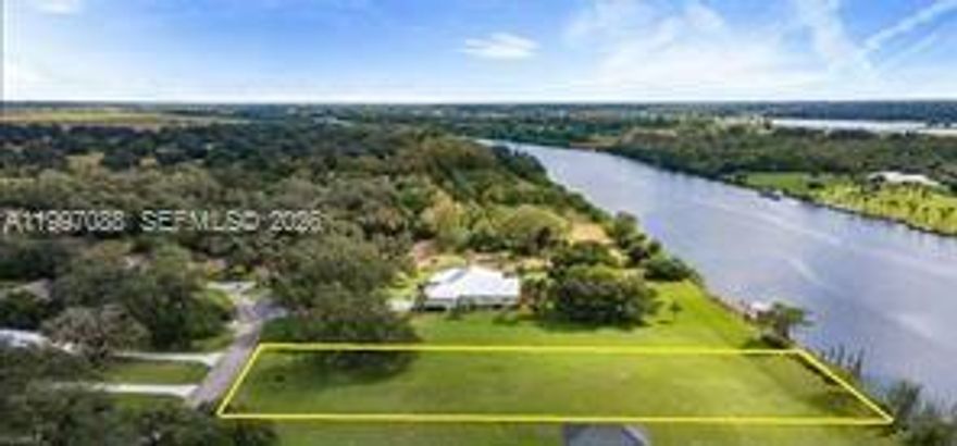 This stunning riverfront homesite is truly a rare find—one of only two vacant riverfront lots in the entire community! Enjoy breathtaking panoramic views of the Intracoastal Caloosahatchee River and build the home of your dreams with direct deep-water access to the Gulf, Atlantic Ocean, and Lake Okeechobee right from your backyard. Riverbend is a true hidden gem—nestled just outside the city limits, yet offering the peaceful feeling of being worlds away. From its majestic oak-canopied entrance and double-gated security to the community pool, clubhouse, and tennis court, this neighborhood has it all. The low monthly HOA fee of just $330 includes all these amenities plus lawn maintenance, water, sewer, irrigation, and even a storage area for boats and RVs.