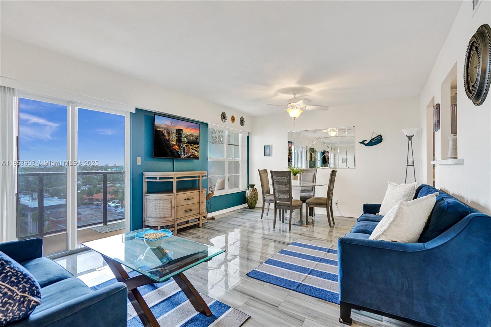 Move right into this beautifully furnished, upgraded condo with a lovely city view. The building sits directly on the Intracoastal. Within walking distance of the beach, shops, and restaurants. Amenities include 24 hour security/doorman, heated pool, barbecue/grill area, waterfront lobby, and bike storage. Condo maintenance includes cable tv, water, trash, and internet. Washer/Dryer located on each floor of the building.