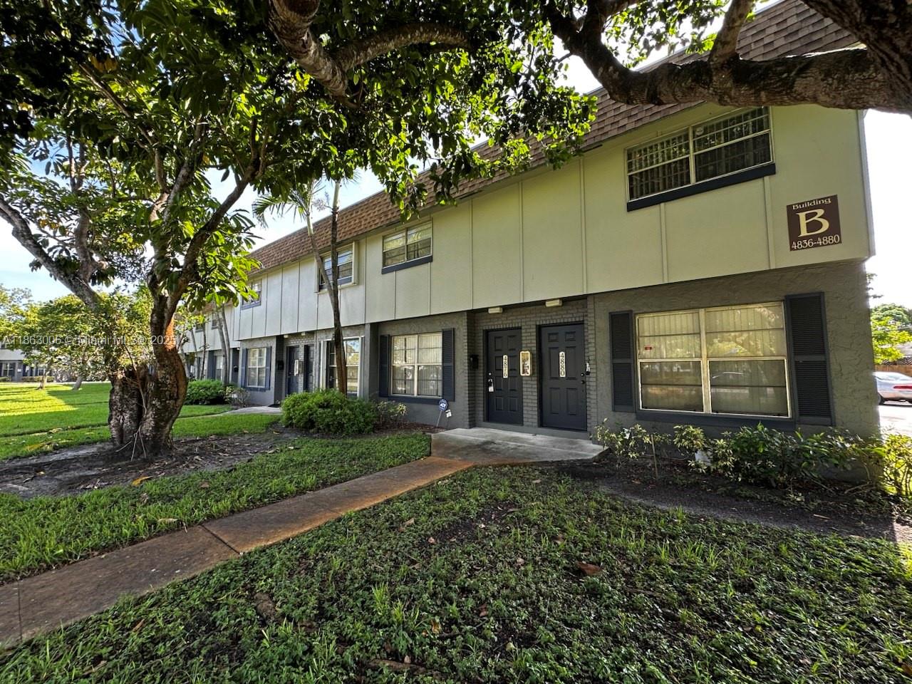 Freshly updated 2-bedroom, 1.5-bath townhouse in Plantation! This spacious two-story home has been freshly painted and features newer appliances, an in-unit washer & dryer, and a private fenced patio perfect for relaxing or entertaining. Upstairs you’ll find two large bedrooms with generous closet space and a full bath, while the main level offers open living and dining areas filled with natural light. Tile floors downstairs, laminate wood upstairs, and brand-new carpet on the stairs added for comfort. The community offers a swimming pool, tennis courts, a playground, and a nearby park within walking distance. Ideally located close to shopping, dining, and major highways. One parking space and water/sewer are included in the rent. Dont miss this opportunity!