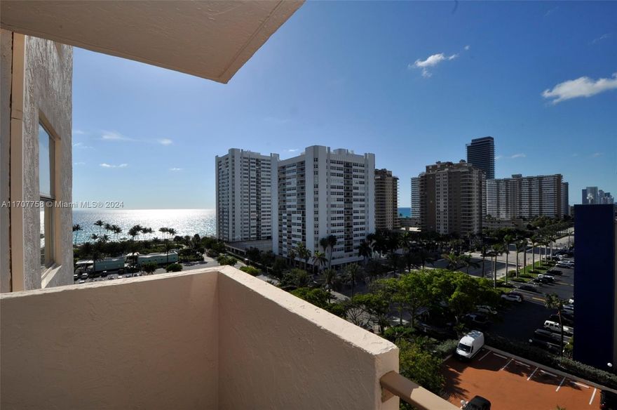 Large 1710 sq.f 2bed/2bath located in well maintained with management onsite building just across the street from the beach.
Fantastic ocean, city and intracoastal views from the balcony. The unit is renters occupied till September 30, 2025, paying $2500.00 monthly, all investors welcome. Facilities included but are not limited to laundry room on each floor, heated pool, gym, 2 tennis courts, BBQ, billiard and more.  The building is located in Hallandale Beach in a prime location close to shopping, restaurants, airport, malls, casinos, Gulfstream Park horse races and entertainment, and Hollywood beach Boardwalk. Just move in and enjoy South Florida Paradise.