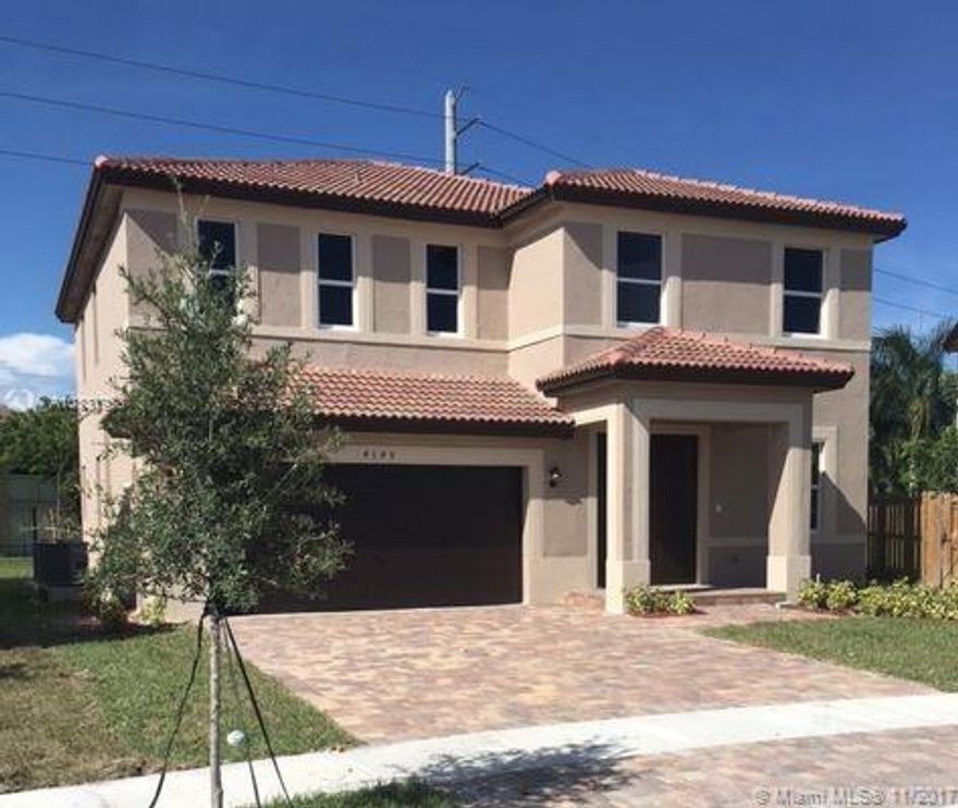 Amazing 6 bed, 4 bath, home perfect for a large family and to entertain guests. This home has exquisite expresso kitchen and bathroom cabinets, granite countertops, and stainless steel appliances. One bedroom is on the first floor with a full bath.  Large backyard with plenty of room to build your own dream pool. BRAND NEW HOME! CALL FOR A TOUR AND MOVE IN SPECIALS- Restrictions may apply *Pictures, photographs, features, colors and sizes are approximate for illustration purposes only and will vary from the homes as built.