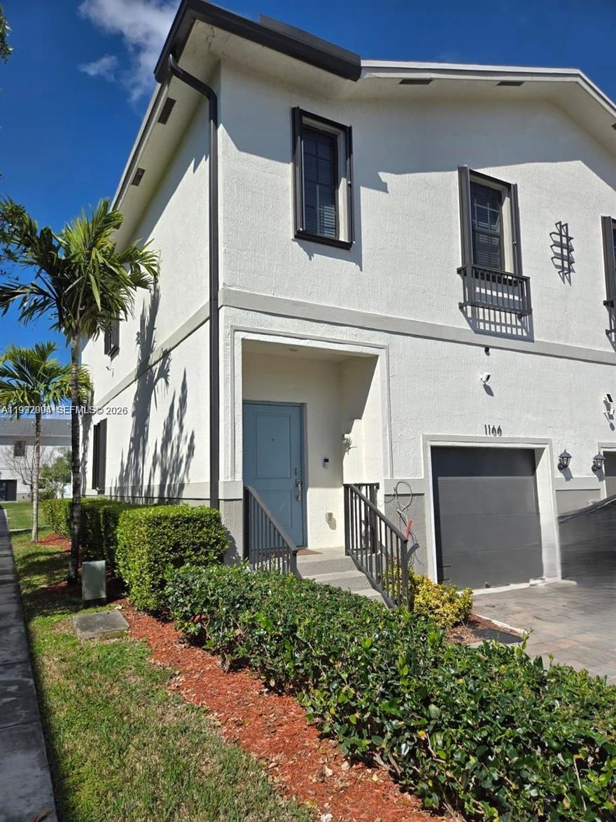 Well-maintained 3-bedroom, 2 bath home in the Regal Palm community..Corner unit! This modern Townhome features a bright, open layout designed for comfortable living. Features include an open-concept kitchen with stainless steel appliances, updated finishes, Spacious bedrooms provide both comfort and privacy. Additional perks include a and a functional layout. Low HOA fees. A solid option for buyers looking for a move-in ready property with modern updates. schedule a tour today!