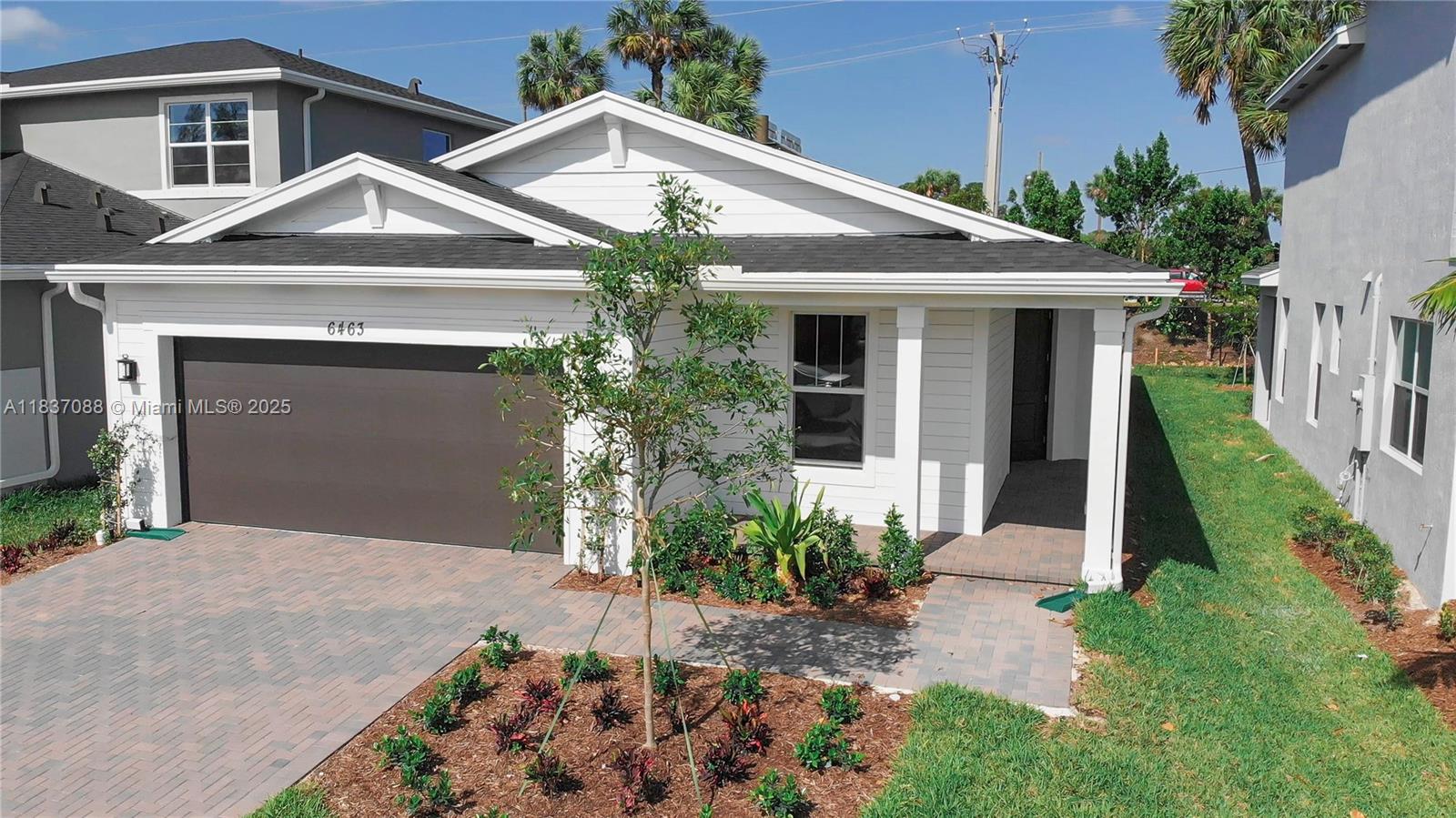 Live in a clean new home with gate and amenities. Modern kitchen and bathrooms with two car garage, laundry room and private backyard. Centrally located near shopping and highways for easy access. Rent Includes Landscaping, HOA. Ready for occupancy in Mid August.