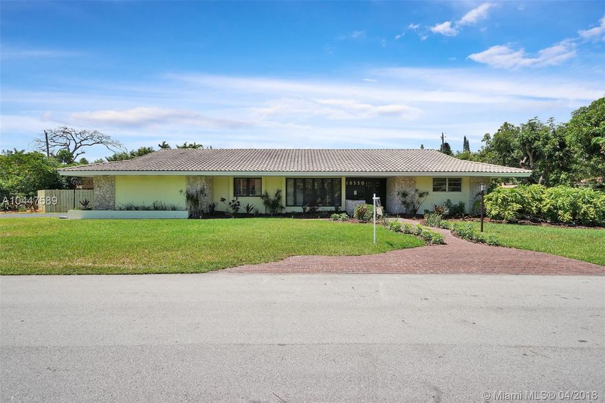Remodeled North Pinecrest corner gem. Pinecrest Elememtary school! A 3,400+ home 4 bedrooms & 3 baths ready to move into.Formal living, dining and family. Large entry foyer. Domed screened pool and covered terrace and Laundry room. All closets custom built. Freshly landscaped. Gas kitchen with 500 Gallon underground propane gas. Totally fenced with brand new children's play set. Close proximity Coral Pine Park. Great 17,703 lot ,with fruit trees. Built in Murphy bed in 4th bedroom. Some impact doors.