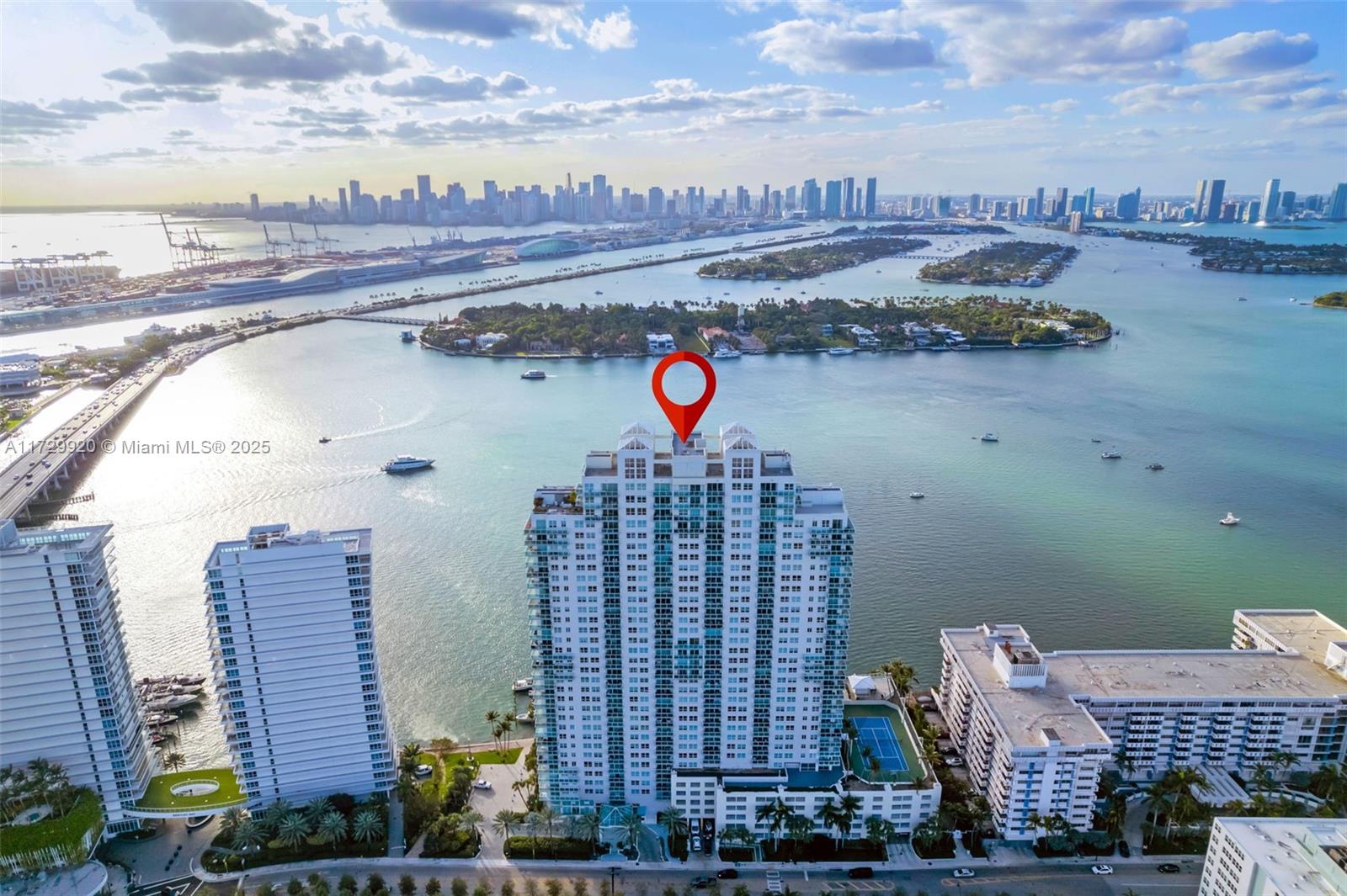 Unfurnished Penthouse, spacious 2-bedroom, 2-bathroom corner unit at The Floridian, offering breathtaking views of the ocean, Biscayne Bay, and Miami Beach. This light-filled residence features an open kitchen with stainless steel appliances, neutral flooring, and a large wraparound balcony—perfect for enjoying beautiful sunrises and sunsets. Includes two assigned parking spaces and in-unit washer/dryer. The Floridian offers resort-style amenities, such as 2 heated bay front pools, a state-of-the-art gym, spa, sauna, salon, BBQ area, dog-run, and more. Located steps from the marina, South of Fifth, and across from the newly developed Canopy Park. Tenant occupied, please allow 24-hour advanced notice for showings. Available April 1.