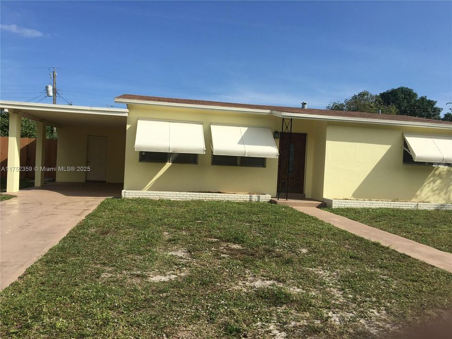 Own your dream home in Boynton very close to the beach. This stunning 3- Bed, 1- Bath home has a nice carport for private parking. Step inside the covered porch and be greeted by a spacious living area. Kitchen includes white Cabinets with backsplash. Porcelain Tile Floors on top of Terrazzo. Central A/C. It's the perfect investment for someone looking to add their personal touch and make this house a dream home. Spacious layout, and the chance to build immediate value. Don't miss out on chance to own in sought-after neighborhood. Great front porch with covered parking. Laundry Room, Large yard and the property is surrounded by well-maintained homes in a highly desirable neighborhood. Call Broker for Info!
Total Sq. Ft: 1,421
Sq. Ft Lot: 8,250
Flood Zone X = Minimal Risk for Flood